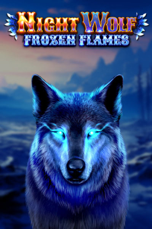 night wolf frozen flames